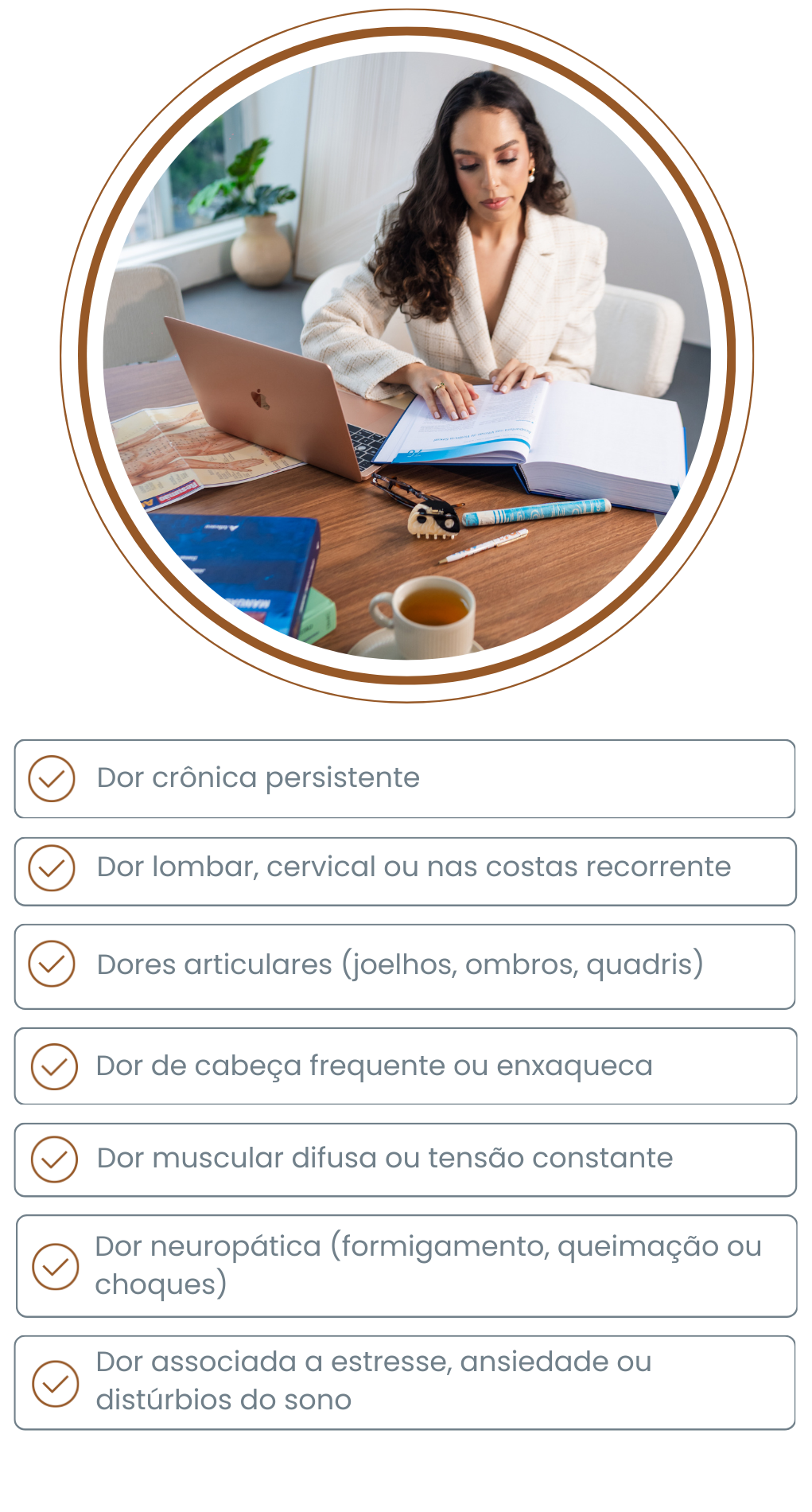 Dores tratadas com Acupuntura - Mobile